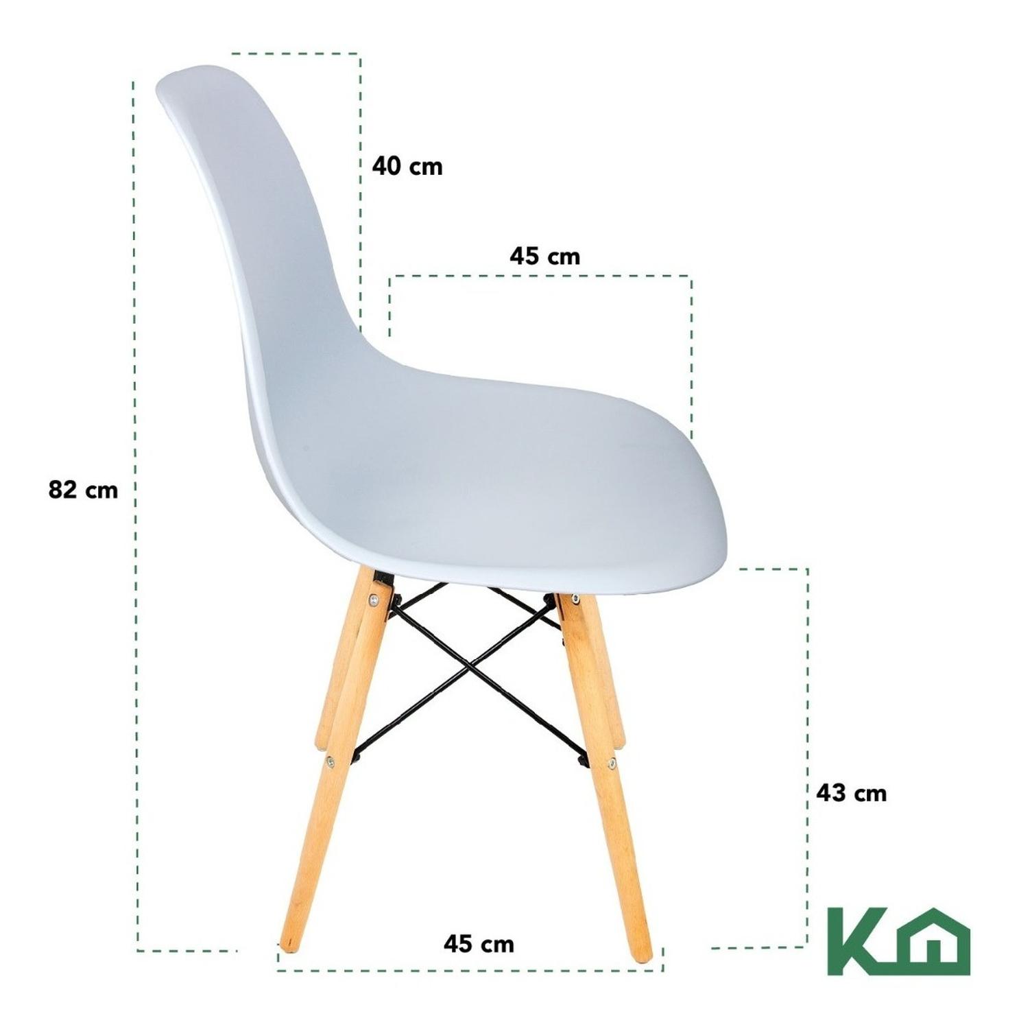 Foto 5 pulgar | Silla Eames KingsHouse 300550 color Gris