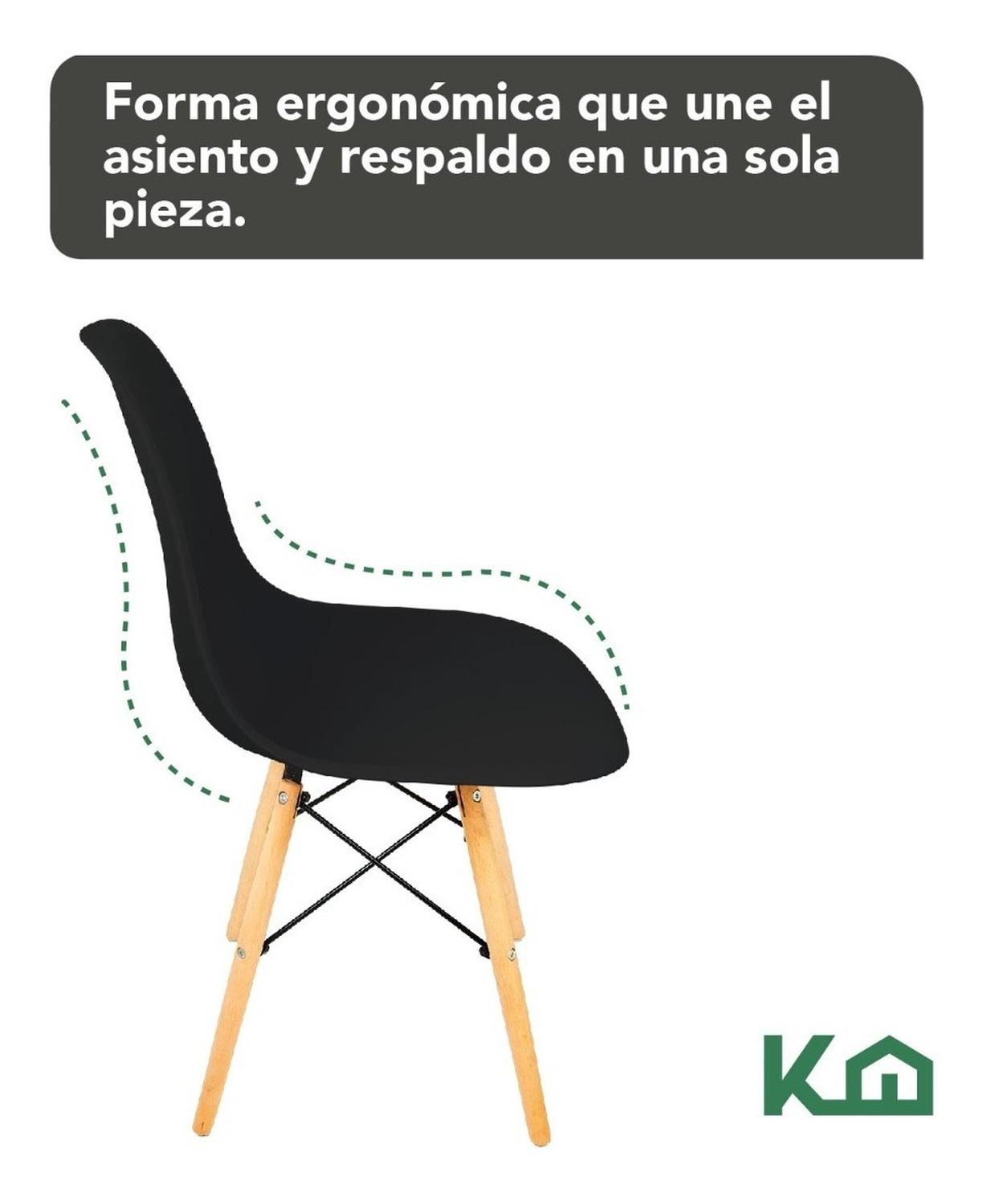 Foto 7 pulgar | Sillas Eames KingsHouse COMBO-KH-20 color Negro 2 Piezas