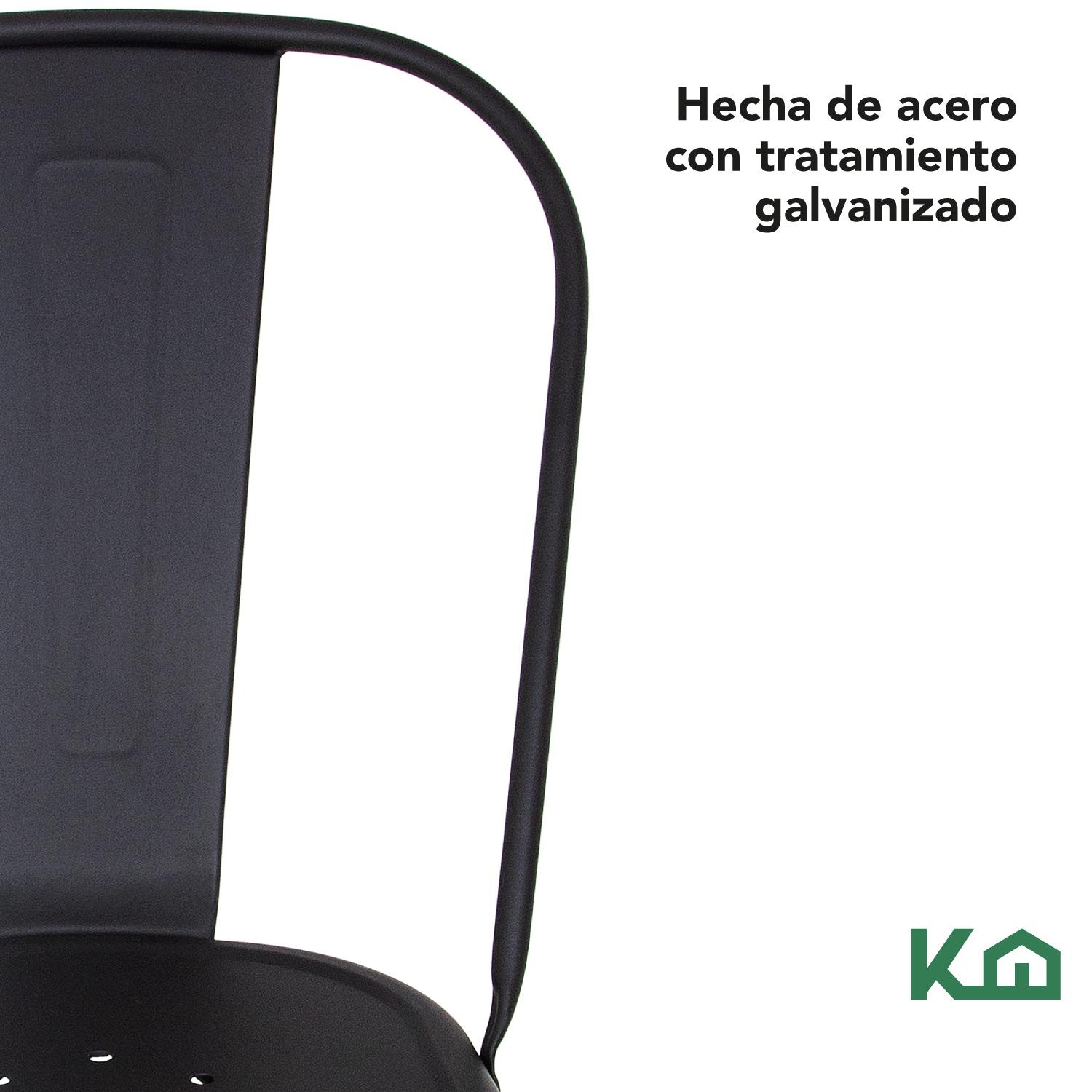 Foto 7 pulgar | Sillas Tolix KingsHouse COMBO-KH-38 color Negro 2 Piezas