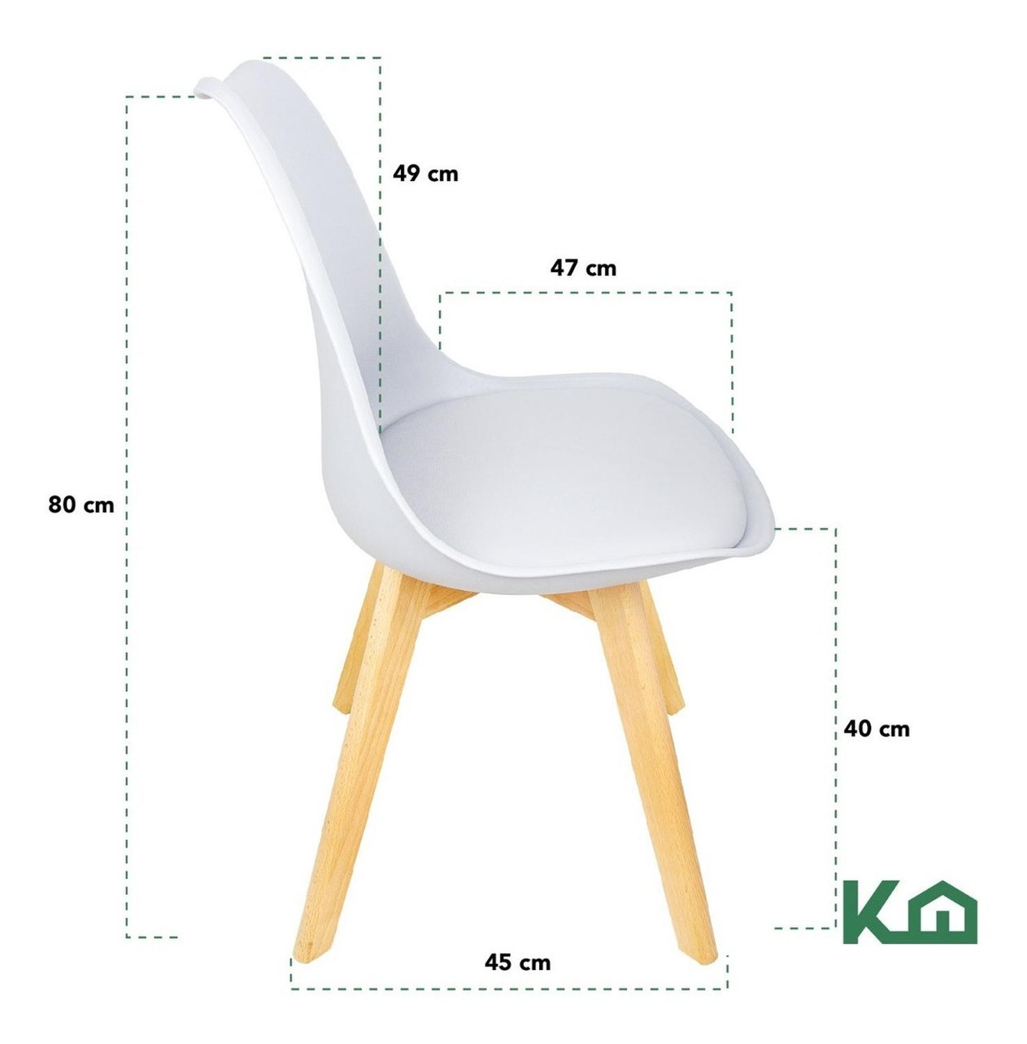 Foto 6 pulgar | Silla Eames KingsHouse COMBO-KH-28 color Gris 2 Piezas