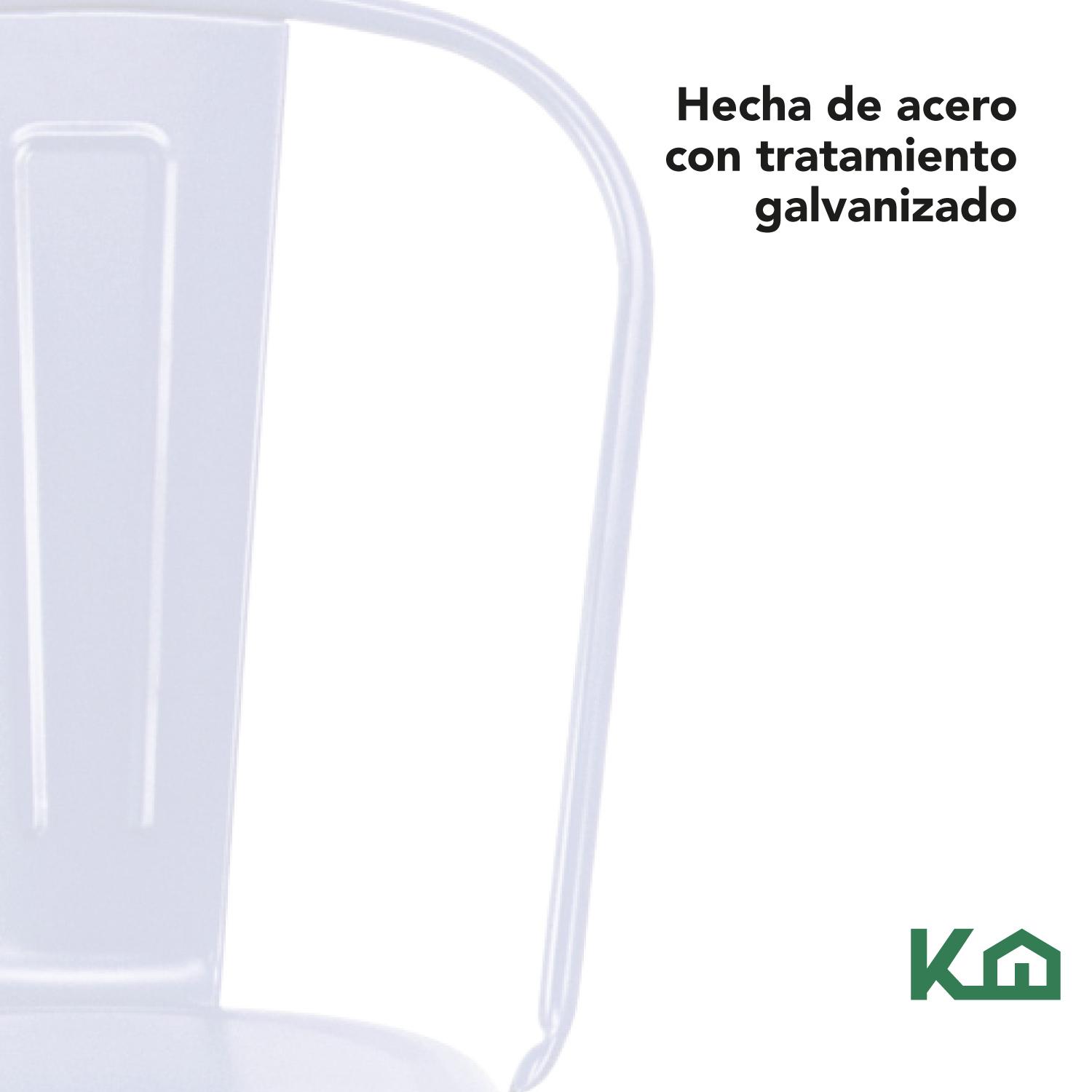 Foto 8 pulgar | Silla Tolix KingsHouse COMBO-KINGSMAN-37 color Blanco 4 Piezas