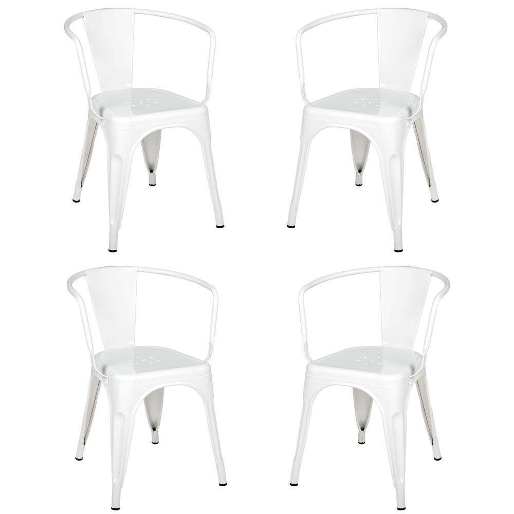 Silla Tolix KingsHouse COMBO-KH-103 color Blanco 4 Piezas