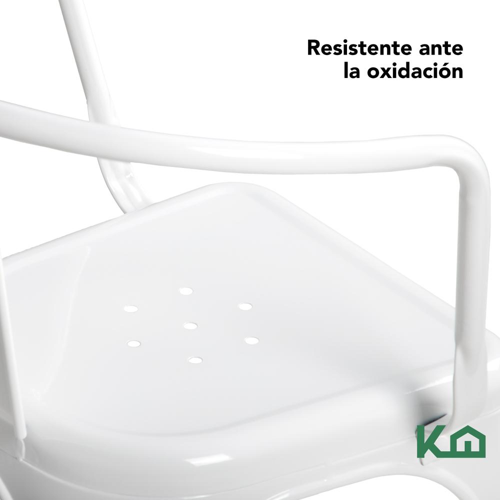 Foto 7 | Silla Tolix KingsHouse COMBO-KH-102 Blanca 2 Piezas