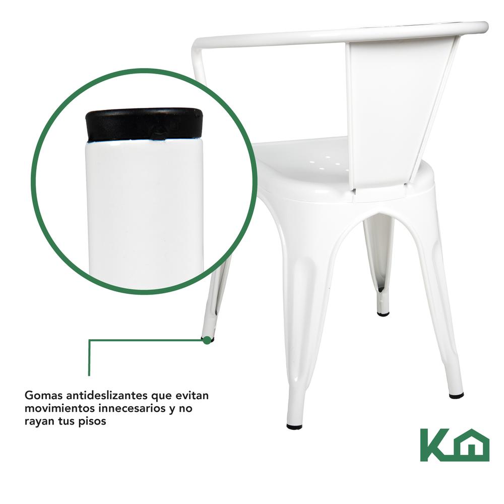 Foto 8 | Silla Tolix KingsHouse COMBO-KH-102 Blanca 2 Piezas