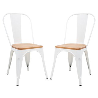 Foto 1 | Sillas Tolix KingsHouse COMBO-KINGSMAN-41 Blanco Asiento de Madera 2 Piezas