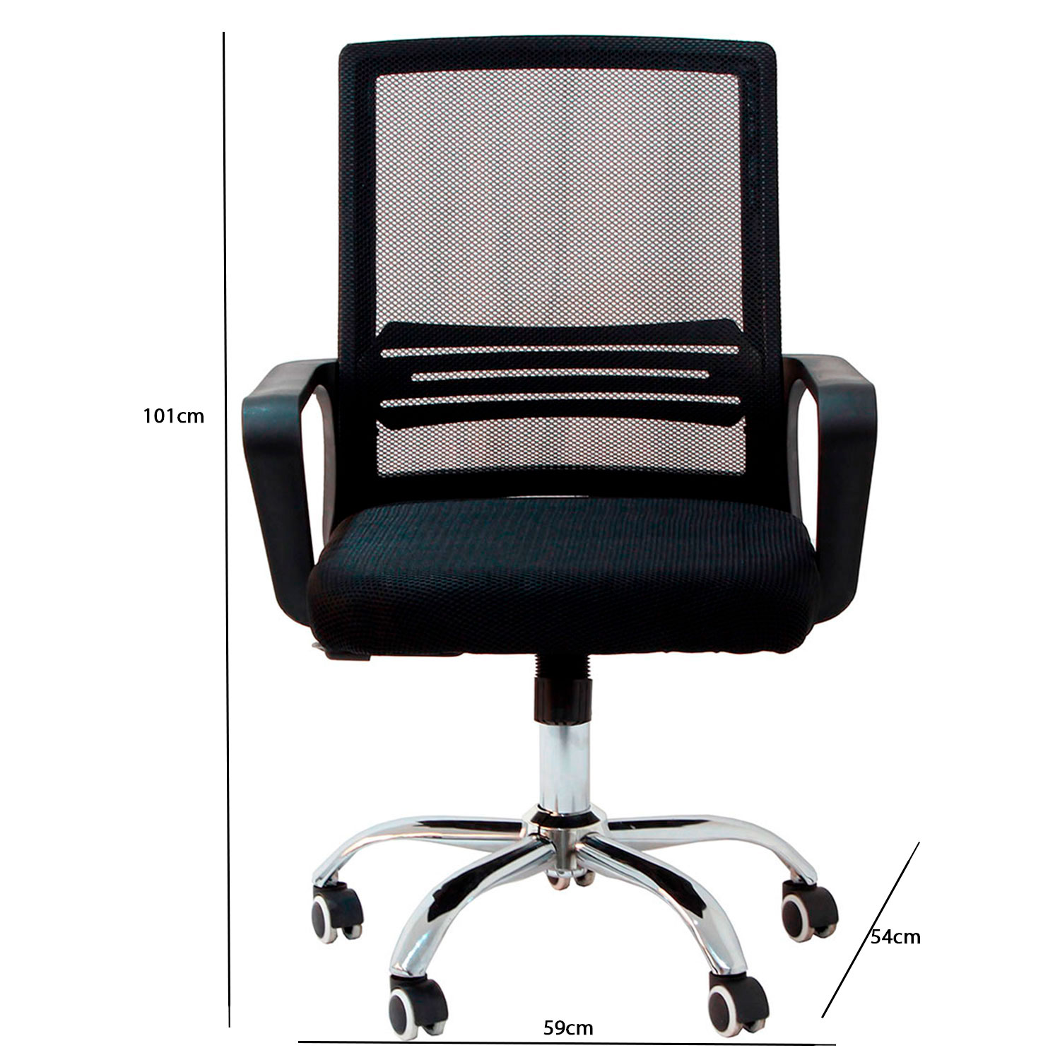 Foto 4 pulgar | Silla de Oficina Bossa Setif color Negro