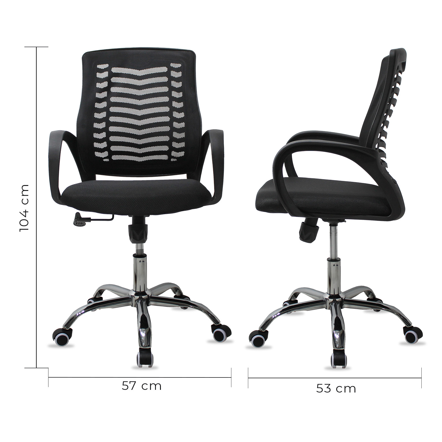 Foto 8 | Silla Secretarial Mundo In 108 Mesh Negro