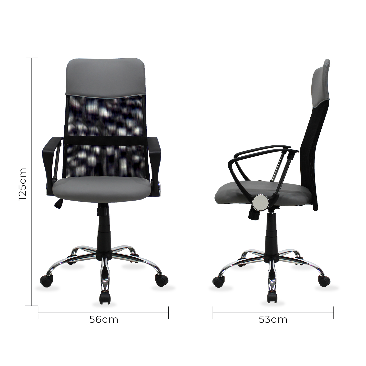 Foto 8 | Silla Ejecutiva Mundo In 2006a Mesh Gris