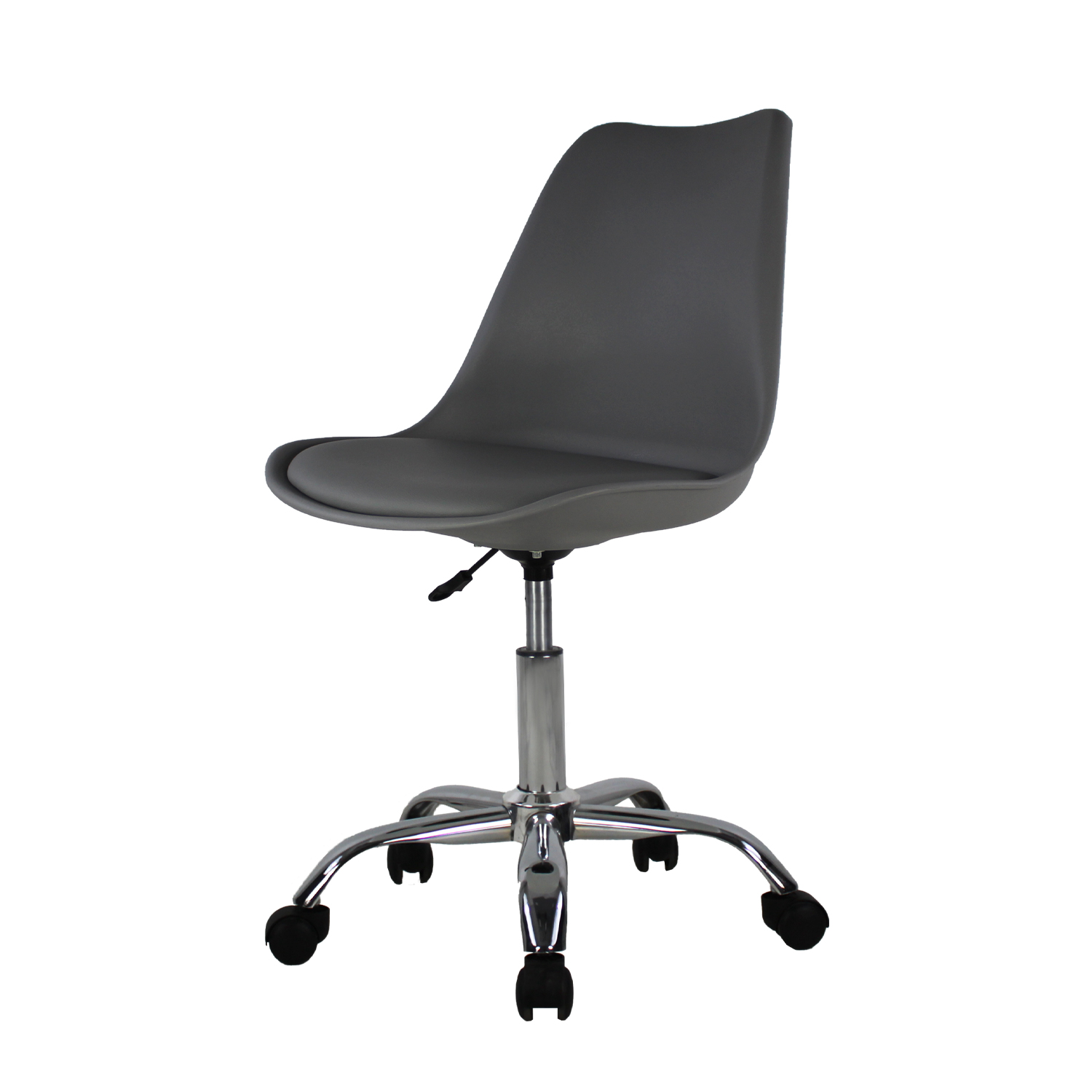 Silla Secretarial Mundo In Eames 55 Gris Giratoria