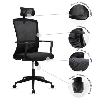 Foto 7 | Silla Directiva Mundo In Cardona 249A color Negro