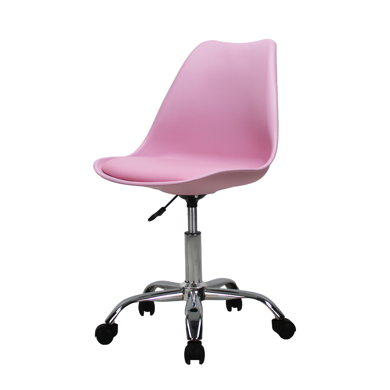 Silla Secretarial Mundo In Eames 55 color Rosa Giratoria