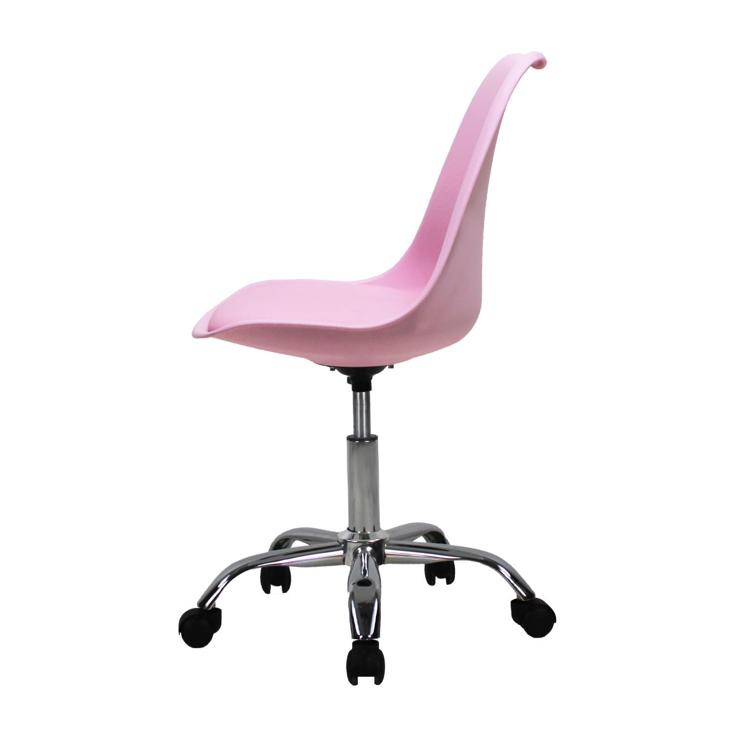 Foto 4 pulgar | Silla Secretarial Mundo In Eames 55 color Rosa Giratoria