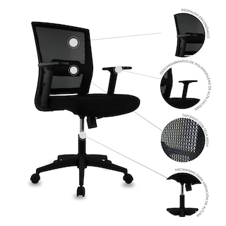 Foto 5 | Silla Mundo In Bilbao JM-318-1 color Negro