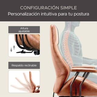 Foto 5 | Silla de Oficina Ejecutiva X-pross Alpha Café