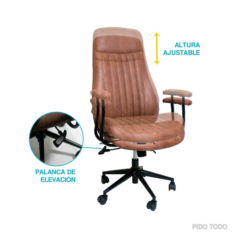 Foto 8 pulgar | Silla de Oficina Ejecutiva X-pross Alpha Café