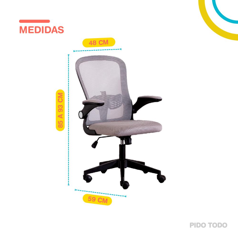 Foto 3 pulgar | Silla De Oficina Con Malla X-pross XP-SO1GY-CML color Gris