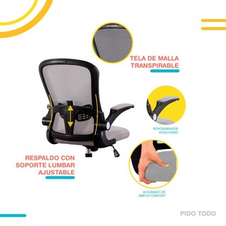 Foto 4 | Silla De Oficina Con Malla X-pross XP-SO1GY-CML color Gris
