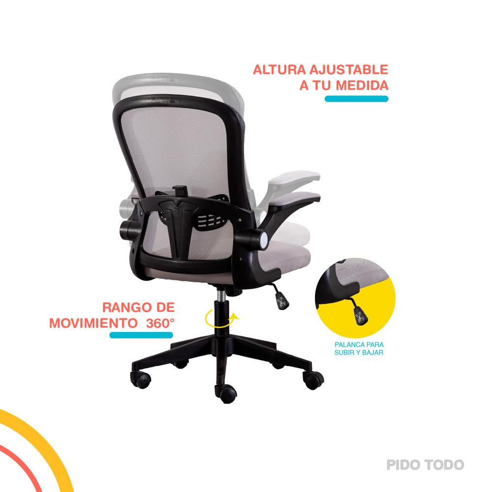 Foto 5 | Silla De Oficina Con Malla X-pross XP-SO1GY-CML color Gris
