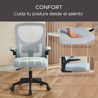 Foto 7 | Silla de Oficina con Malla X-pross Gris
