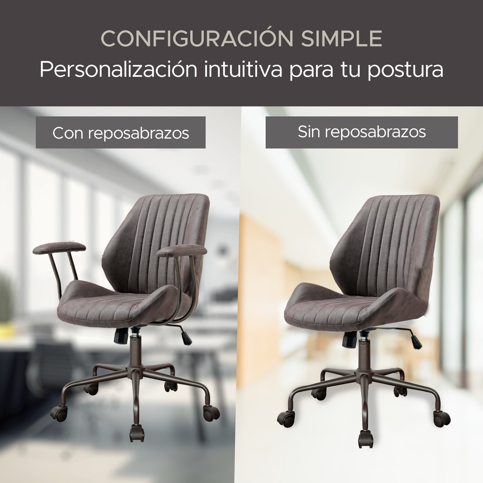 Foto 5 pulgar | Silla de Oficina Ejecutiva X-pross Omega Gris