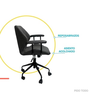 Foto 4 | Silla de Oficina Ejecutiva X-pross Omega Gris