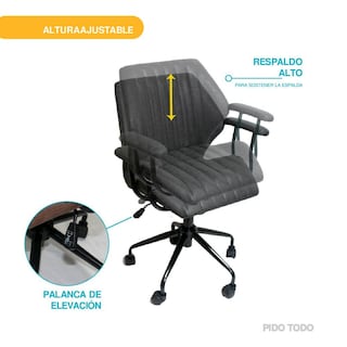 Foto 5 | Silla de Oficina Ejecutiva X-pross Omega Gris