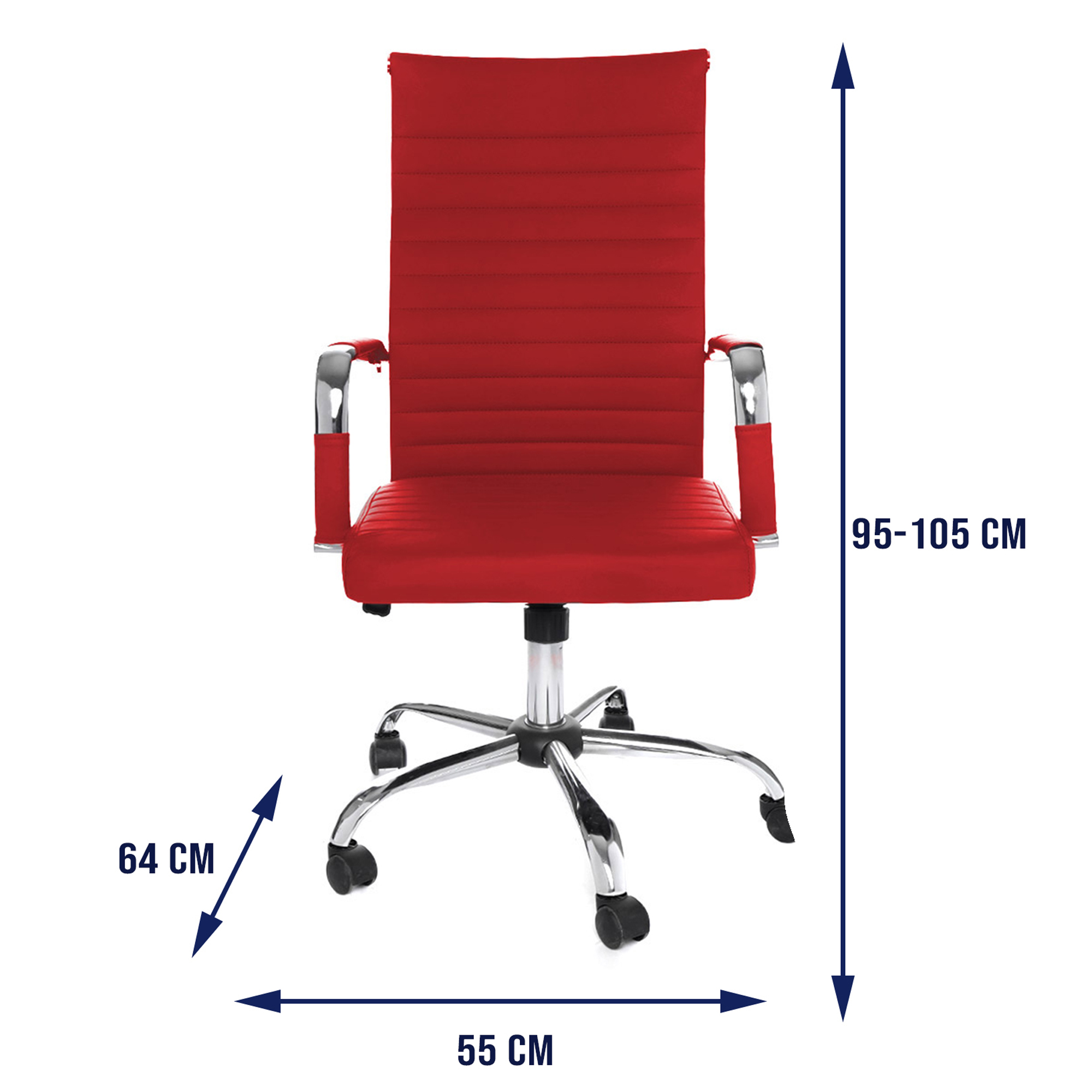 Foto 7 | Silla de Escritorio Eke Life Home YX-9005 Rojo