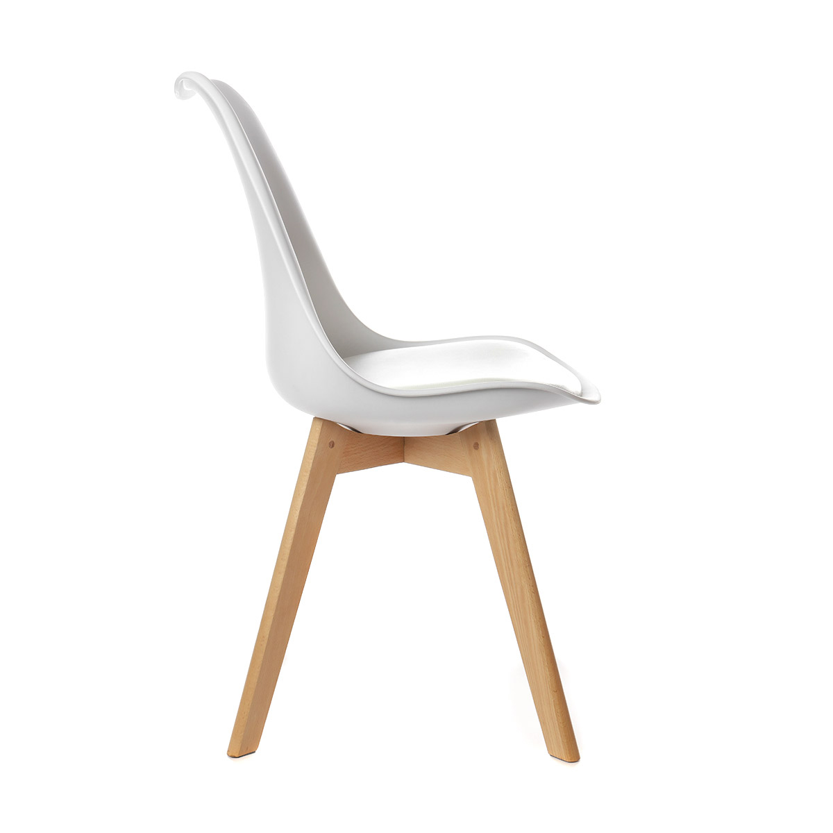 Foto 4 pulgar | Silla Eames Acojinada Moderna EKE Life Home color Blanco