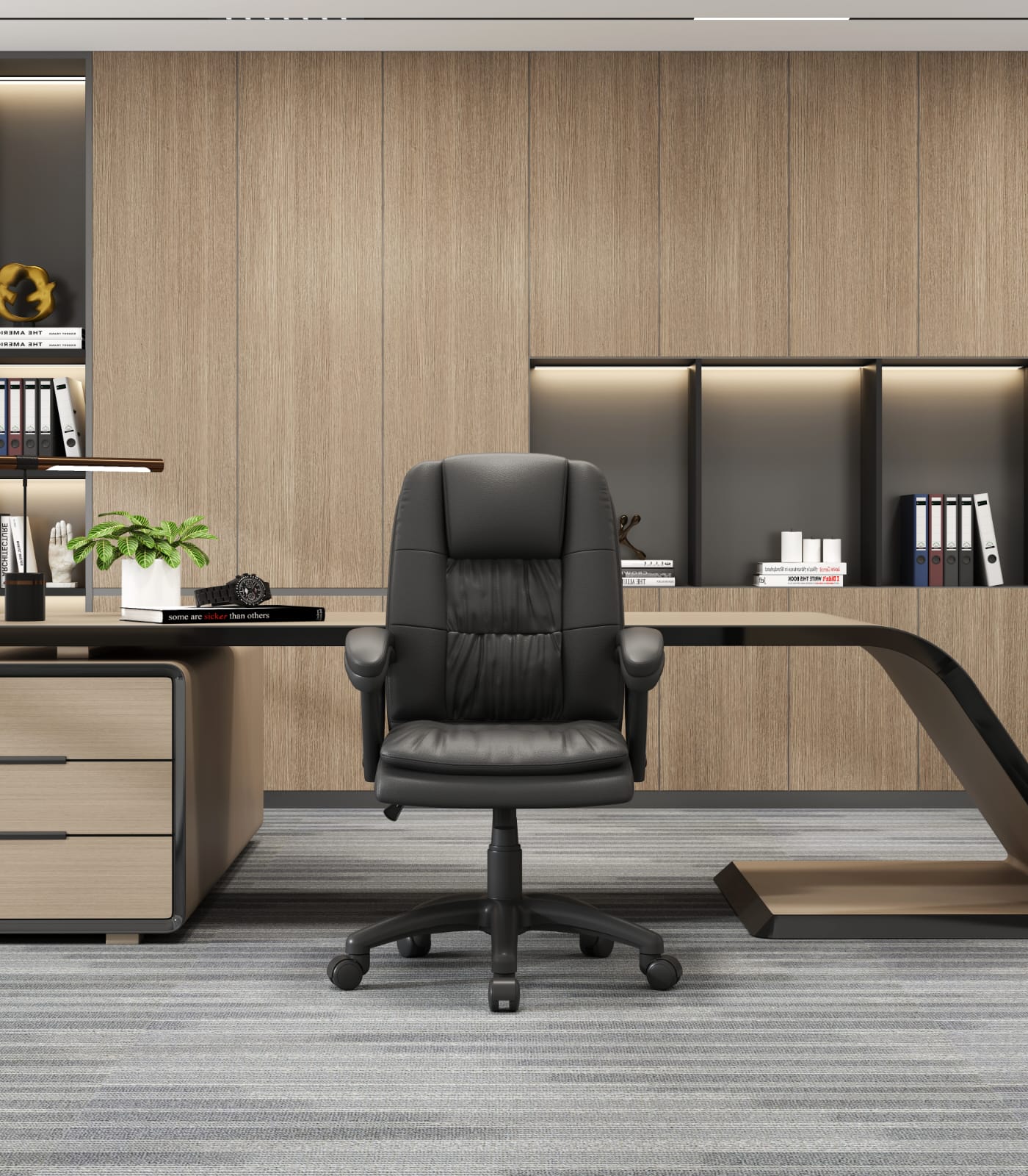 Foto 7 pulgar | Silla de Oficina Eke Life Home color Negro