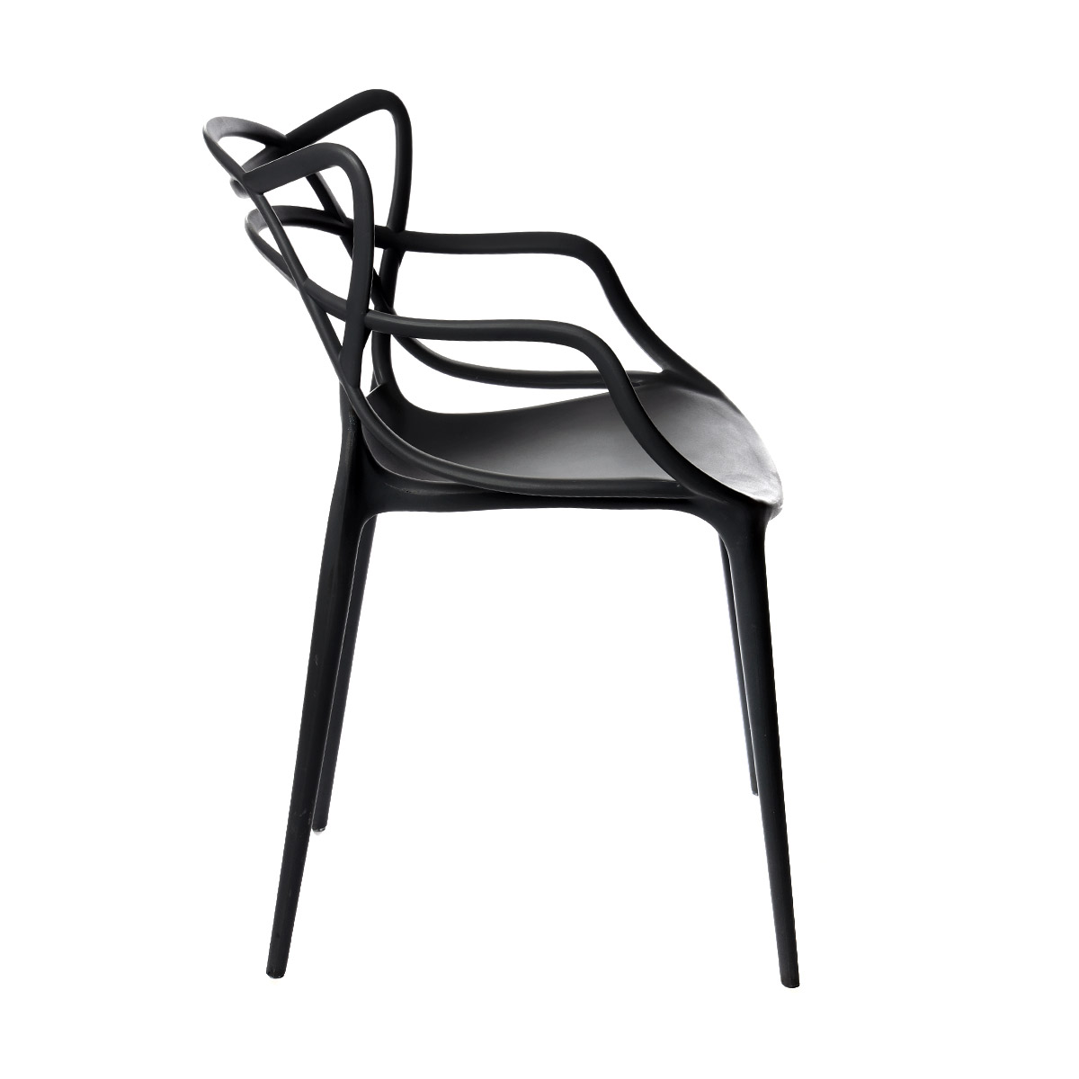 Foto 5 pulgar | Set de Sillas Eke Life Home GC015 Negras 4 Piezas