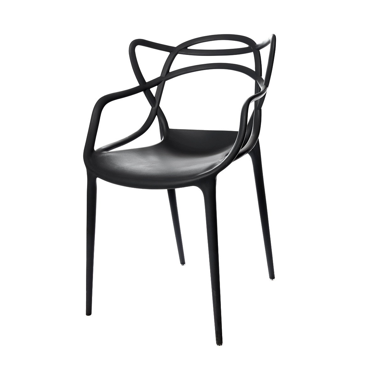 Foto 7 pulgar | Set de Sillas Eke Life Home GC015 Negras 4 Piezas
