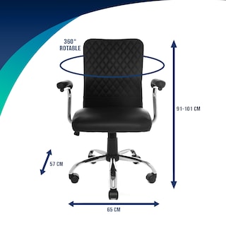 Foto 6 | Silla EKE Life Home 2213 color Negro