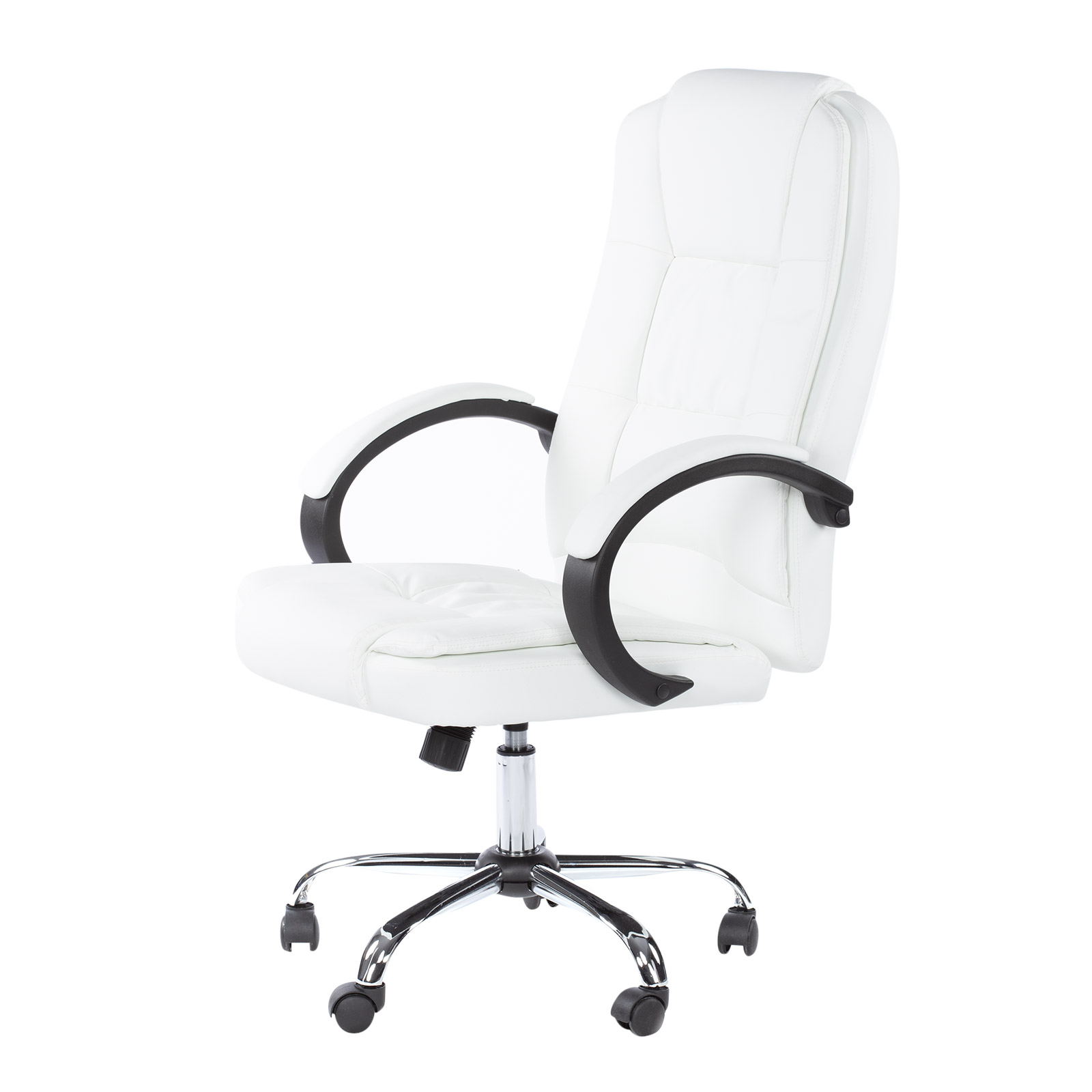 Foto 3 pulgar | Silla de Escritorio Eke Life Home YX-2227 color Blanco Ergonómica con Tapizado de Cuero Sintético