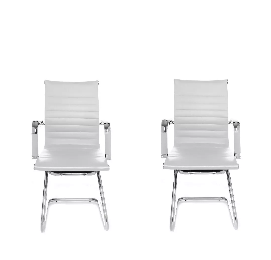Foto 2 pulgar | Silla EKE Life Home YX-9014 color Blanco Ergonómica Moderna para Oficina 2 Piezas