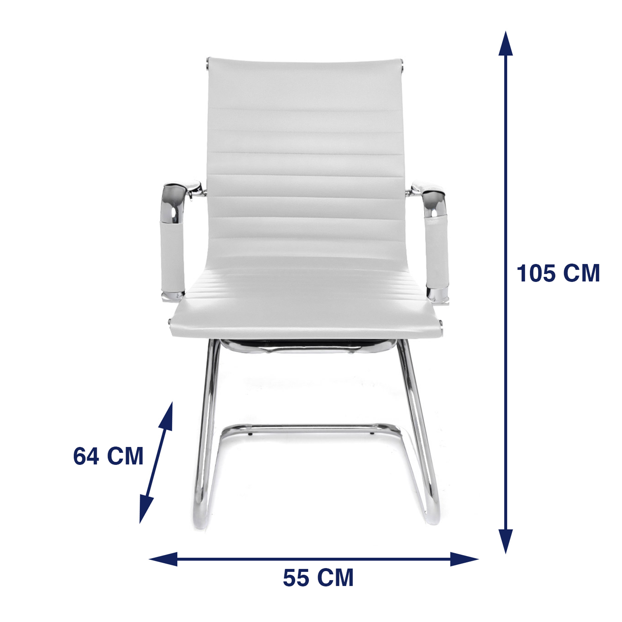Foto 7 pulgar | Silla EKE Life Home YX-9014 color Blanco Ergonómica Moderna para Oficina 2 Piezas