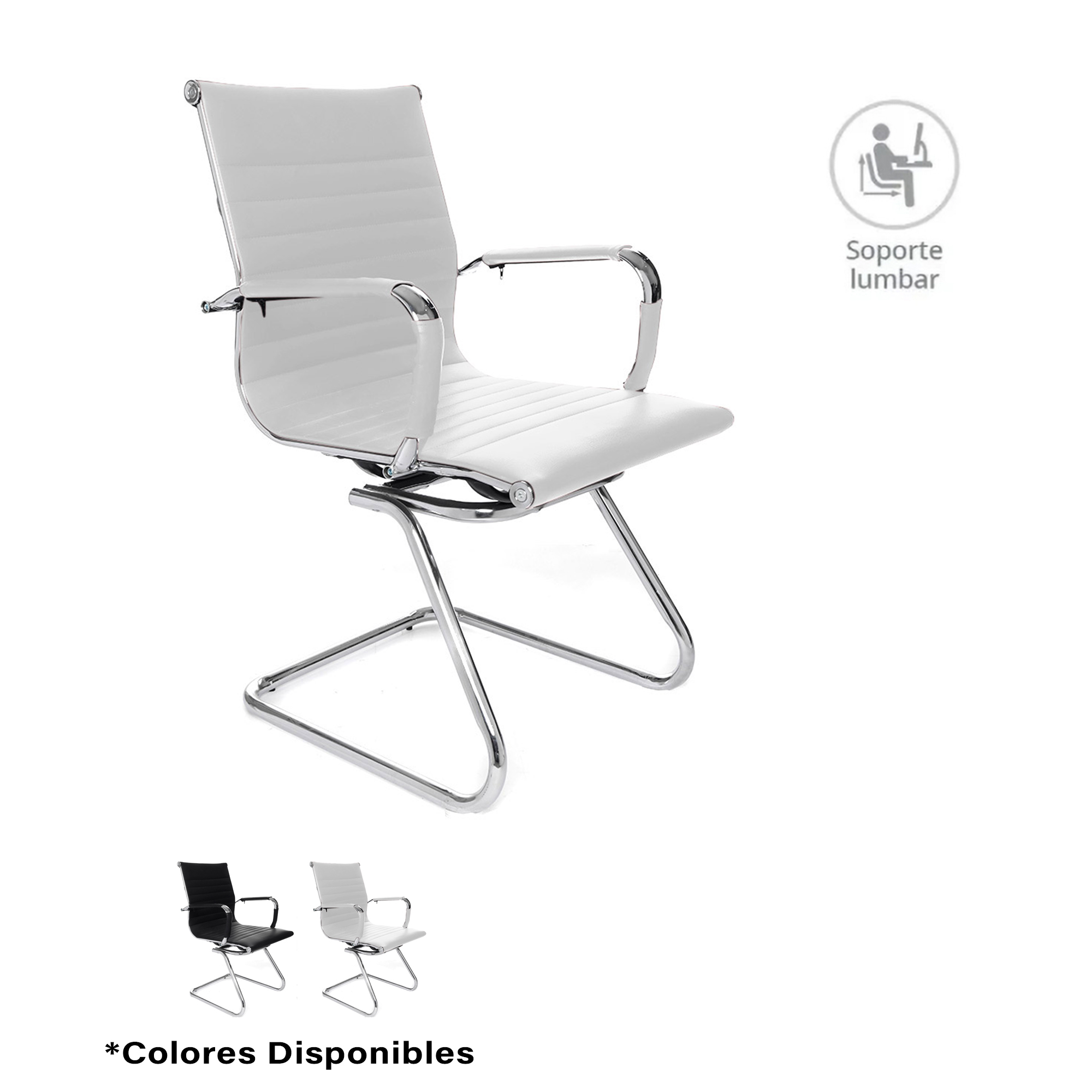 Foto 8 pulgar | Silla EKE Life Home YX-9014 color Blanco Ergonómica Moderna para Oficina 2 Piezas