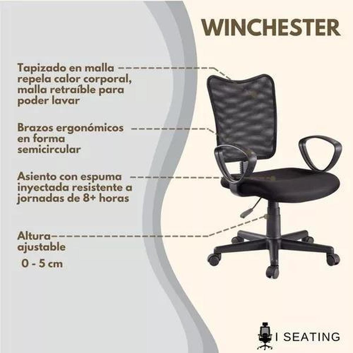 Foto 4 pulgar | Silla Ejecutiva I Seating Winchester color Negro