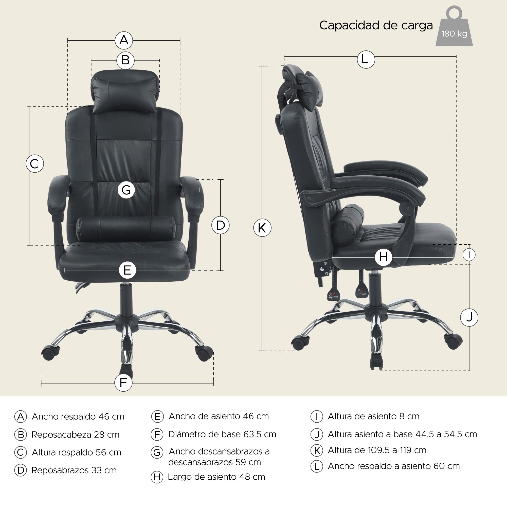 Foto 4 pulgar | Silla de Oficina X-Pross Vinilux Sin Reposapiés Negra