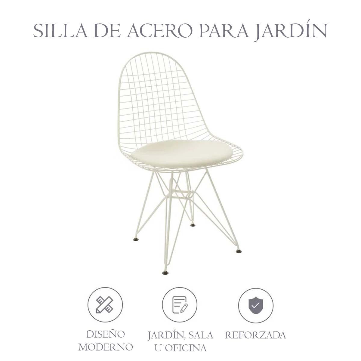 Foto 4 pulgar | Silla de Oficina Elle color Beige