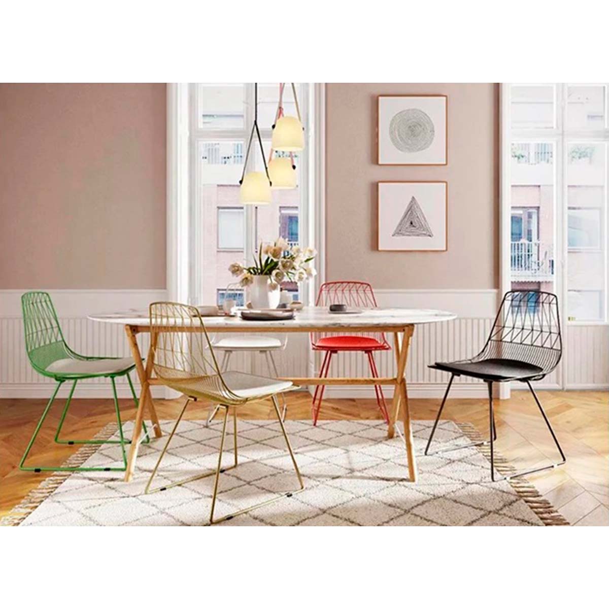 Foto 5 | Silla de Oficina Elle color Marrón