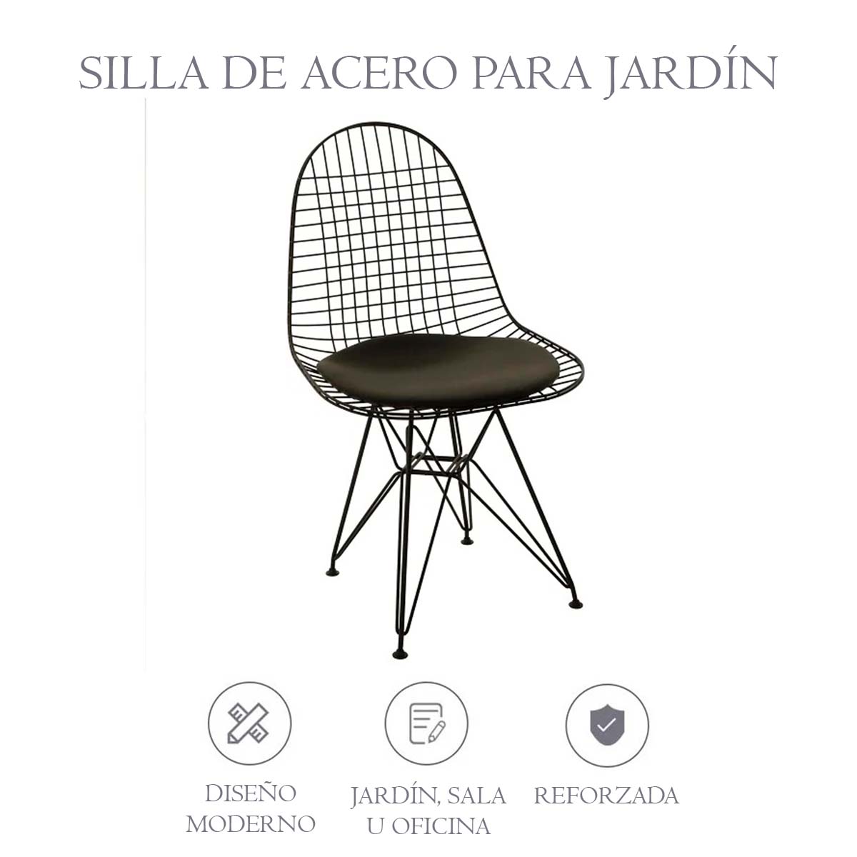 Foto 4 pulgar | Silla de Oficina Elle color Rosa