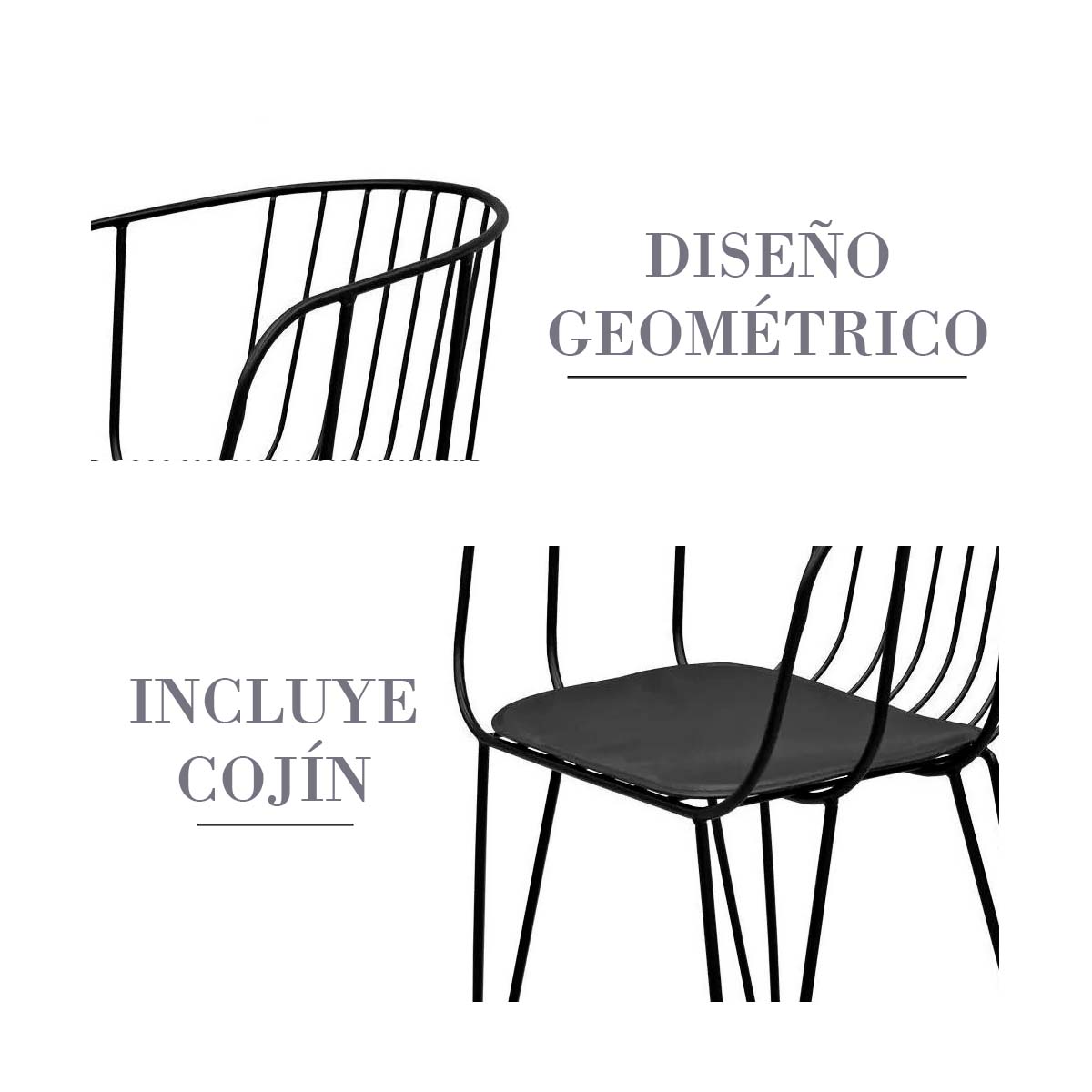 Foto 5 pulgar | Silla de Oficina Elle Vinipiel color Negro