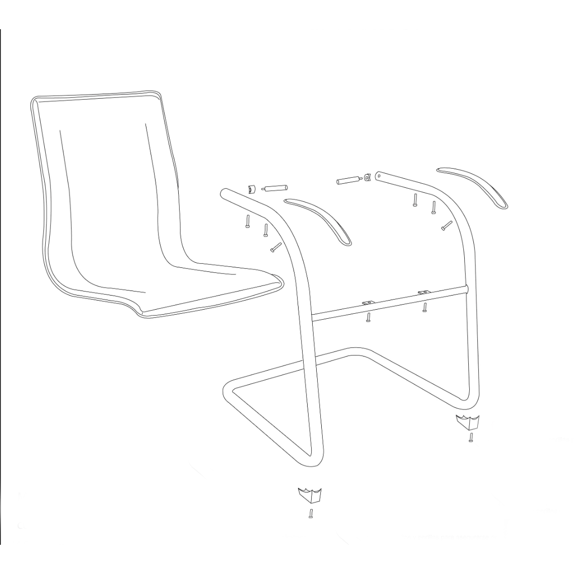 Foto 8 pulgar | Silla de Oficina OFFIHO Ergonómica Moderna