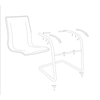 Foto 7 | Silla de Oficina Offiho Sling Negra