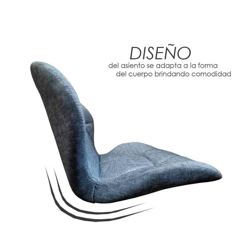 Foto 5 pulgar | Silla de Escritorio Iliosinnova STG color Azul