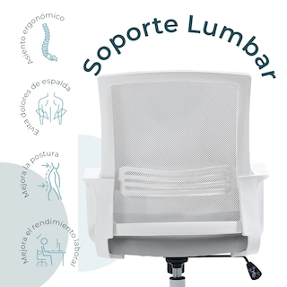 Foto 4 | Silla Mundo In Ejecutiva Vastra Respaldo Mesh Color Gris