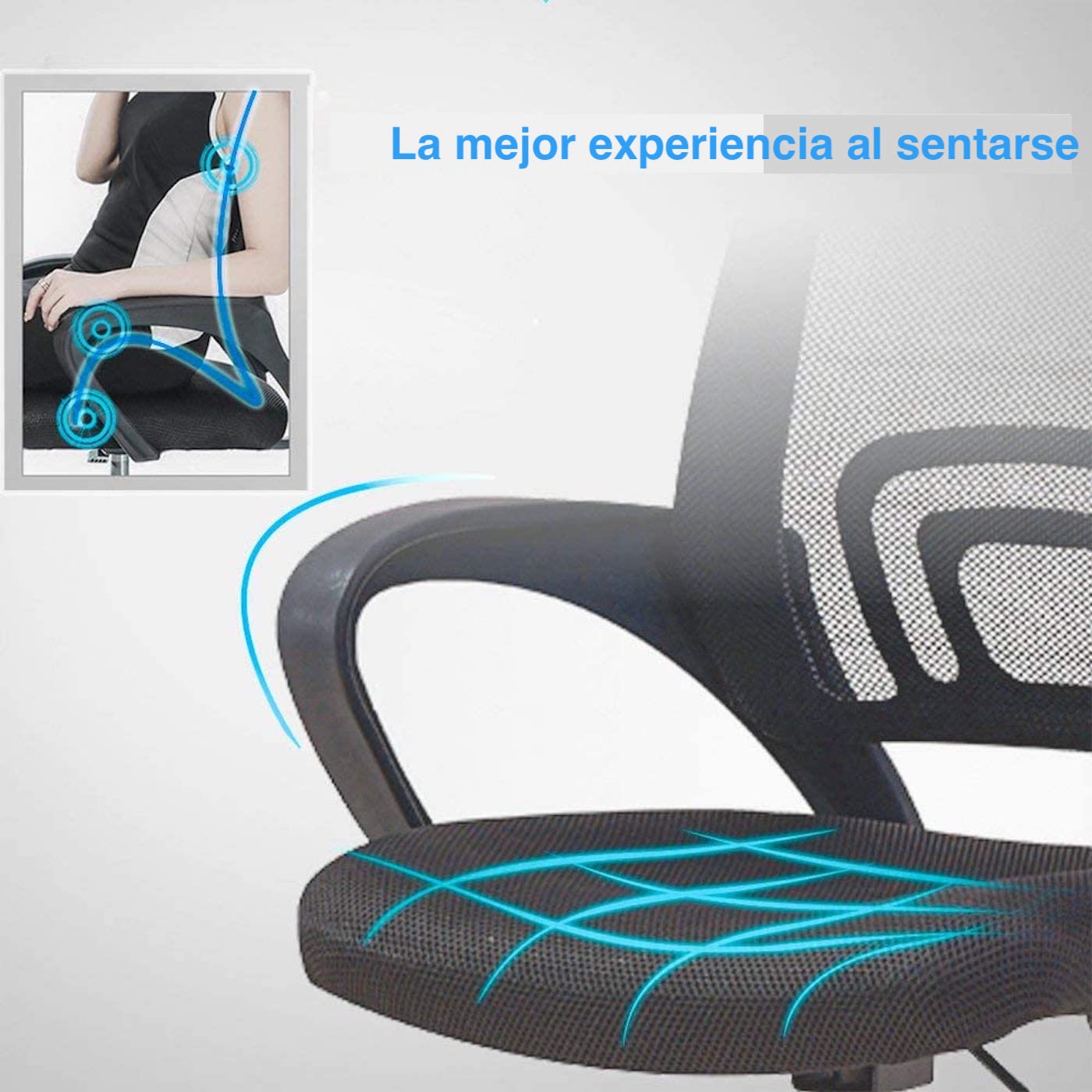 Foto 9 pulgar | Silla Reclinable I Seating color Negro
