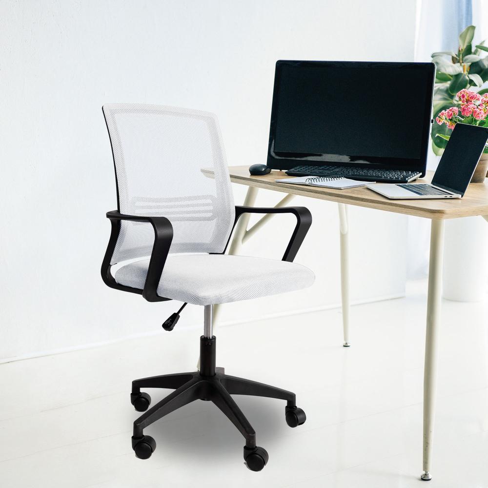 Foto 5 pulgar | Silla Giratoria de Escritorio Big Room KT-251 Blanco para Oficina