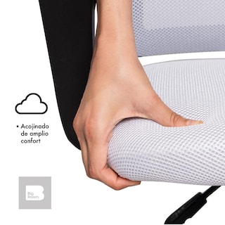 Foto 6 | Silla Giratoria de Escritorio Big Room KT-251 Blanco para Oficina