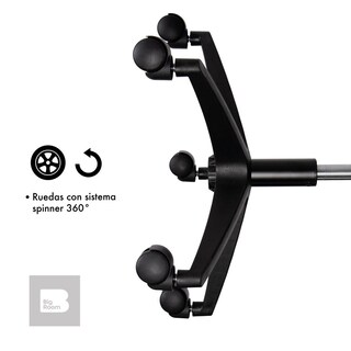 Foto 8 | Silla Giratoria de Escritorio Big Room KT-251 Negro para Oficina